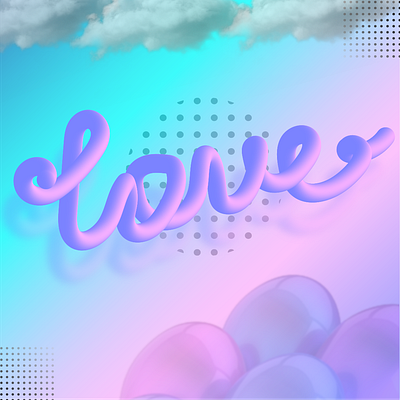 Love postcard 2d design graphic design pattern postcard vector