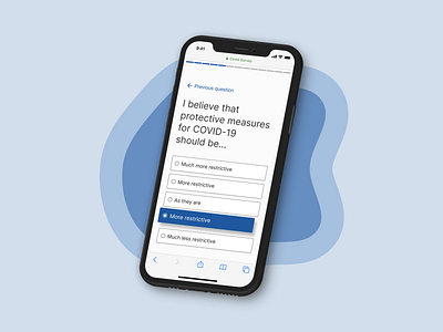 PubliCo Covid Questionnaire flat health questionnaire survey ui ux
