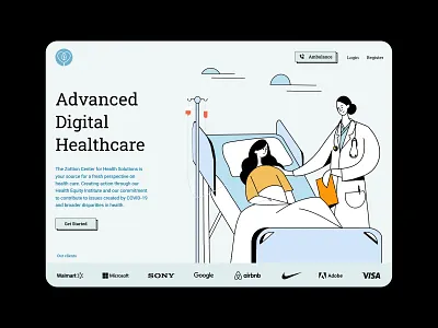 Zottion Medical Website digital health healthcare illustration medical ui ui design ux ux design