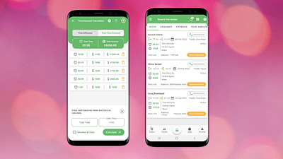 Smart Harvester: Time Calculation & Transaction Details UI app design graphic design illustration logo smartharvester ui