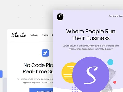 Starto - Announcement Email Design announcement design email email design email template notification saas ui ux