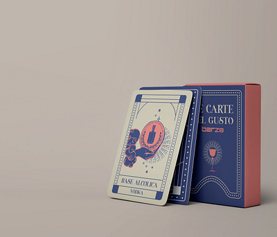 Carte del Gusto / Barz8 branding design illustration menu playing cards vector