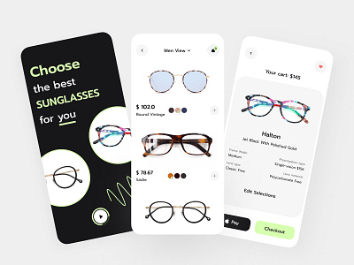 AR - Lensmart Mobile App 2022 3d view app ar lensmart mobile app design ecommerce ecommerce app eyewear fashion minimal mobile app sell shop sunglass sunglass mobile app ui ux vr