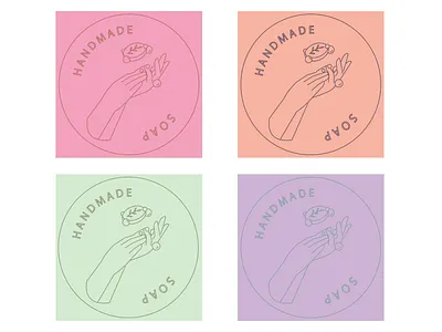 Handmade soap logo adobe illustration cute design illustration illustrator logo vector