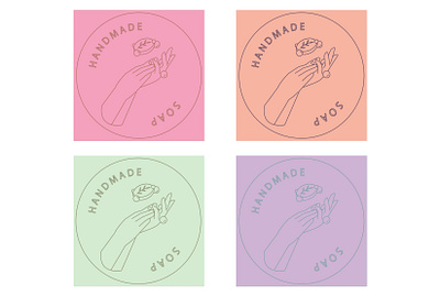 Handmade soap logo adobe illustration cute design illustration illustrator logo vector