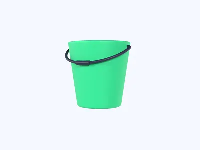 Bucket 3D icon 3d 3d art 3d artist 3d design 3d designer 3d icon 3d icons freebie freebies icon icons ui