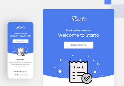 Starto - Subscription Email Design design editor email design email template maool marketing saas startup subscription email ui ux