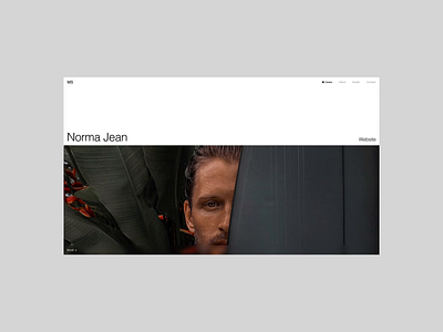 Project Page after effects animation interaction design minimal web animation web design website