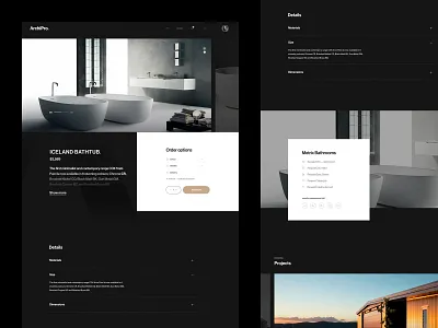 Product page of the e-commerce and interior design platform architecture ecommerce home decor homepage interior iterior design minimalism platform product page scandinavian style ui user experience user interface ux web design
