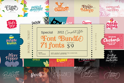 Special Font Bundle branding bundle design illustration logo template vector