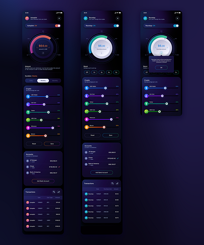 HODLIT Cryptocurrency Exchange Mobile App agency app appdesign cryptocurrency design fintech florida gradients gui neumorphic the skins factory ui ui design uiux user interface user interface design ux ux design uxdesign uxdesigner