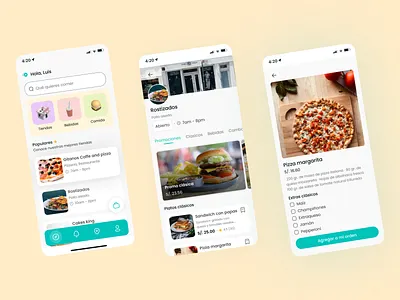 Food App Concept | App Design app design figma ui website design