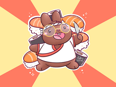 Sushi boy branding character cute cute art design digitalart food illustration japanese kawaii logo sishi roll sushi ui