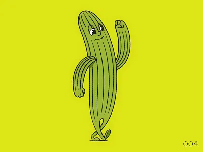 004 Prickly cactus mascot monday mascots