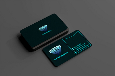 Diamond Business card Design adobe illustrator adobe photoshop branding business card template diamond business card graphic design logo luxury business card design minimalist design