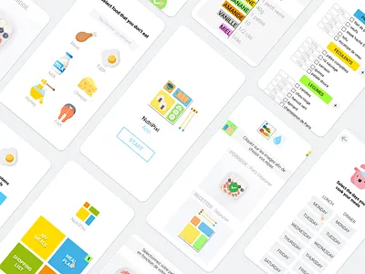 Nutrition App Mock Up design mobile app mock up nutrition nutrition app ui ux