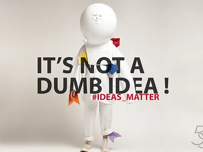 Your idea matter! app banner creative idea creativebanner design graphic design idea ideas landingpage motivation page silly ui uiux website websitedesign websitepage