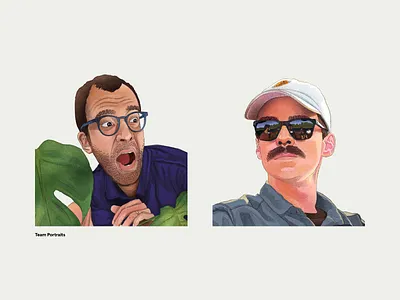 PostHog Team Portraits - Refresh brush design graphic design illustration portrait procreate team page team portrait