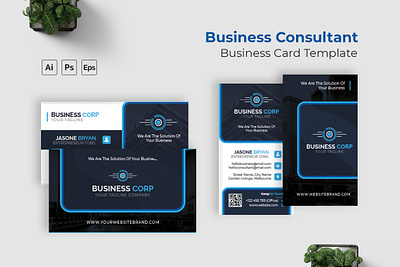 Business Consultant Business Card business card graphic template