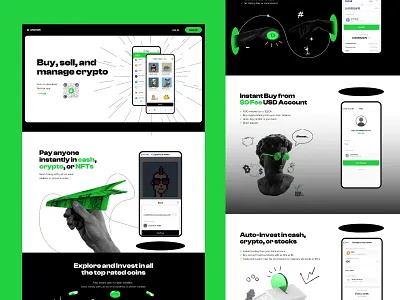 Anchor App Web Design crypto cryptocurrency design graphic design interface landing page mobile app mobile application ui ux web web design web page website website design