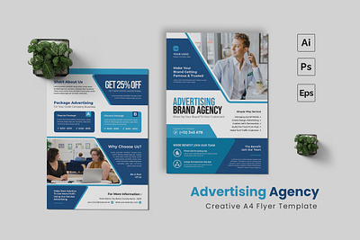 Advertising Agency Flyer flyer graphic template