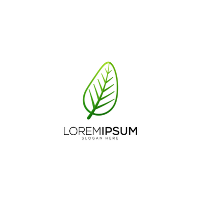 Leaf Logo branding gradient leaf gradient logo green leaf leaf leaf illustration leaf logo logo minimal vector