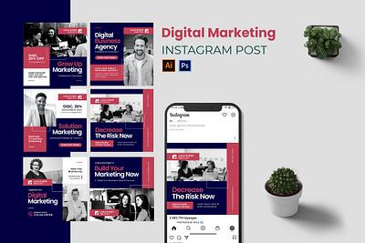 Digital Marketing Instagram Post graphic template instagram instagram post social media