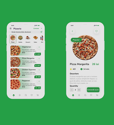 Food order mobile app animation app appdesign branding design food order graphic design pizza ui uidesign uiux userinterface ux vector webdesign