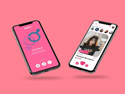 DateX date graphic design matching pertner ui ux