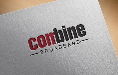 Combine Broadband Logo animation branding design graphic design illustration logo typography vector