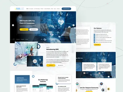 Instant Access Medical - Website Design app behance clinic design dribbble gps healthcare healthcare app medical medical app technology ui uidesign ux