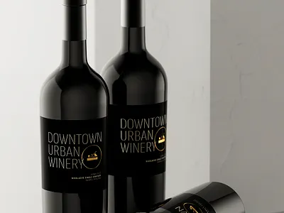 Downtown Urban Winery Reserves best wine label design illustration jordan jelev logo strategic branding the labelmaker wine branding wine label art wine label design wine packaging