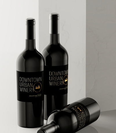 Downtown Urban Winery Reserves best wine label design illustration jordan jelev logo strategic branding the labelmaker wine branding wine label art wine label design wine packaging