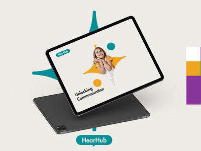 HearHub brand brand identity branding clinic design identidade visual identity illustration logo logo design logodesign logotipo logotype marca minimal vector visual identity