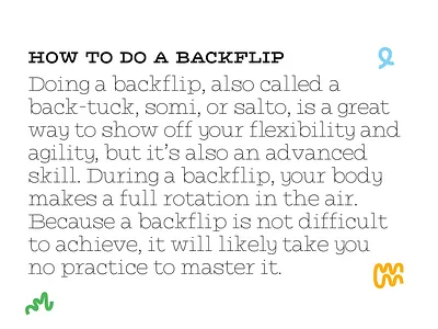 Backflip light!