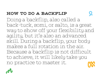 Backflip light!