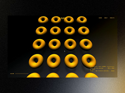 Dilla Donuts: 15 year Tribute - pt. I album arvin coenen design digital experience glsl html5 infinite scroll ingmar leeuwis music sound three.js tween.js webgl