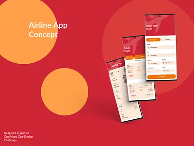 Airline App Concept app concept design