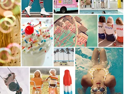 Seasonal promotion inspo: Starbucks creative direction inspiration marketing promotional design summer visual