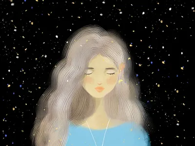 In anticipation of a fairy tale book illustration character design cover design custom drawing design fairy illustration illustration portrait poster design tattoo design