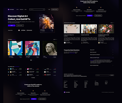 NFT Marketplace Landing Page dailyui design ui
