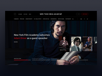 NYFA / Concept design film filming newyork nyfa product ui ui ux web web app