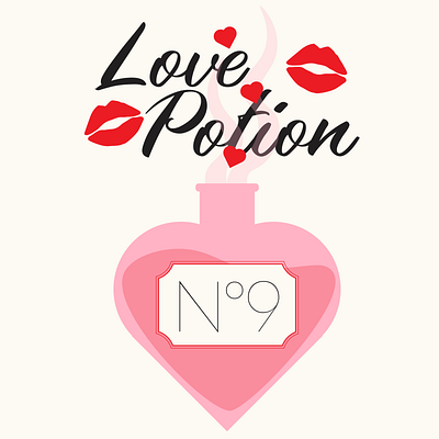 Number 9 design digital art graphic design illustrator valentines day