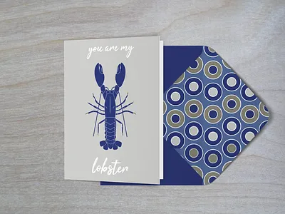 You are my lobster graphic design greeting card illustration vector weekly warmup