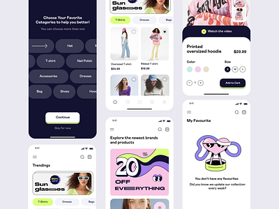 Fashion Ecommerce Application application brand branding clothing design ecommerce fashion figma illustration minimal shop store ui ux