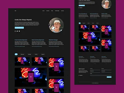 Felix Portfolio Website ui ux