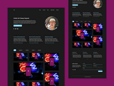 Felix Portfolio Website ui ux