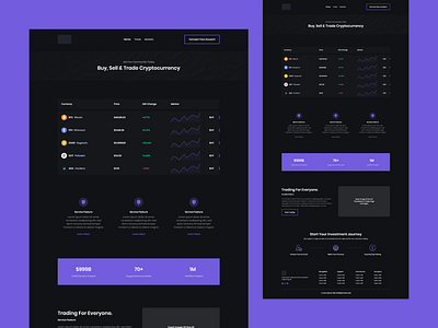 Cryptocurrency Exchange ui ux