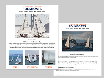 San Francisco Bay Folkboats graphic design logo design web design