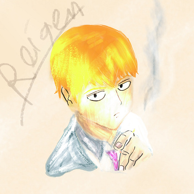 Are you ready MOB ? anime anime art arataka art artwork cartoon character design digital digital art digital artwork draw drawing illust illustration manga mob pcycho mob psycho 100 reigen reigen arataka